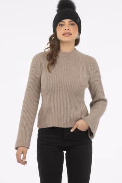 Knit Hat With Select Lamb Pom