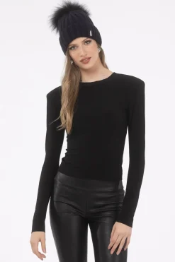 Knit Hat With Select Lamb Pom