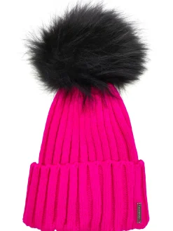 Knit Hat With Select Lamb Pompom