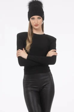 Knit Hat With Select Lamb Pom