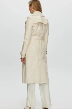 Leather Belted Trenchcoat