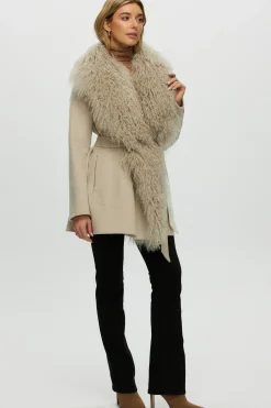 Loro Piana Cashmere & Wool Jacket With Select Lamb Trim