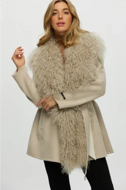 Loro Piana Cashmere & Wool Jacket With Select Lamb Trim