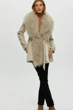 Loro Piana Cashmere & Wool Jacket With Select Lamb Trim