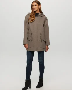 Loro Piana Cashmere & Wool Parka With Merino Shearling Lamb Hood Trim