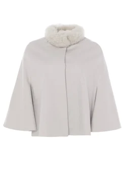 Loro Piana Cashmere Cape With Select Cashmere Goat Collar