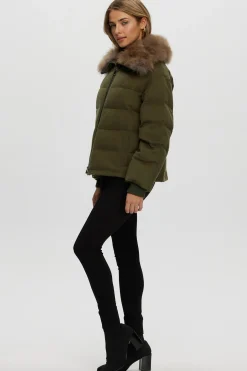 Loro Piana Cashmere Down Jacket With Select Cashmere Goat Collar