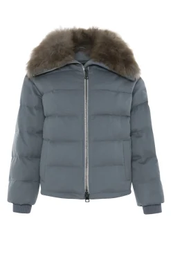 Loro Piana Cashmere Down Jacket With Select Cashmere Goat Collar