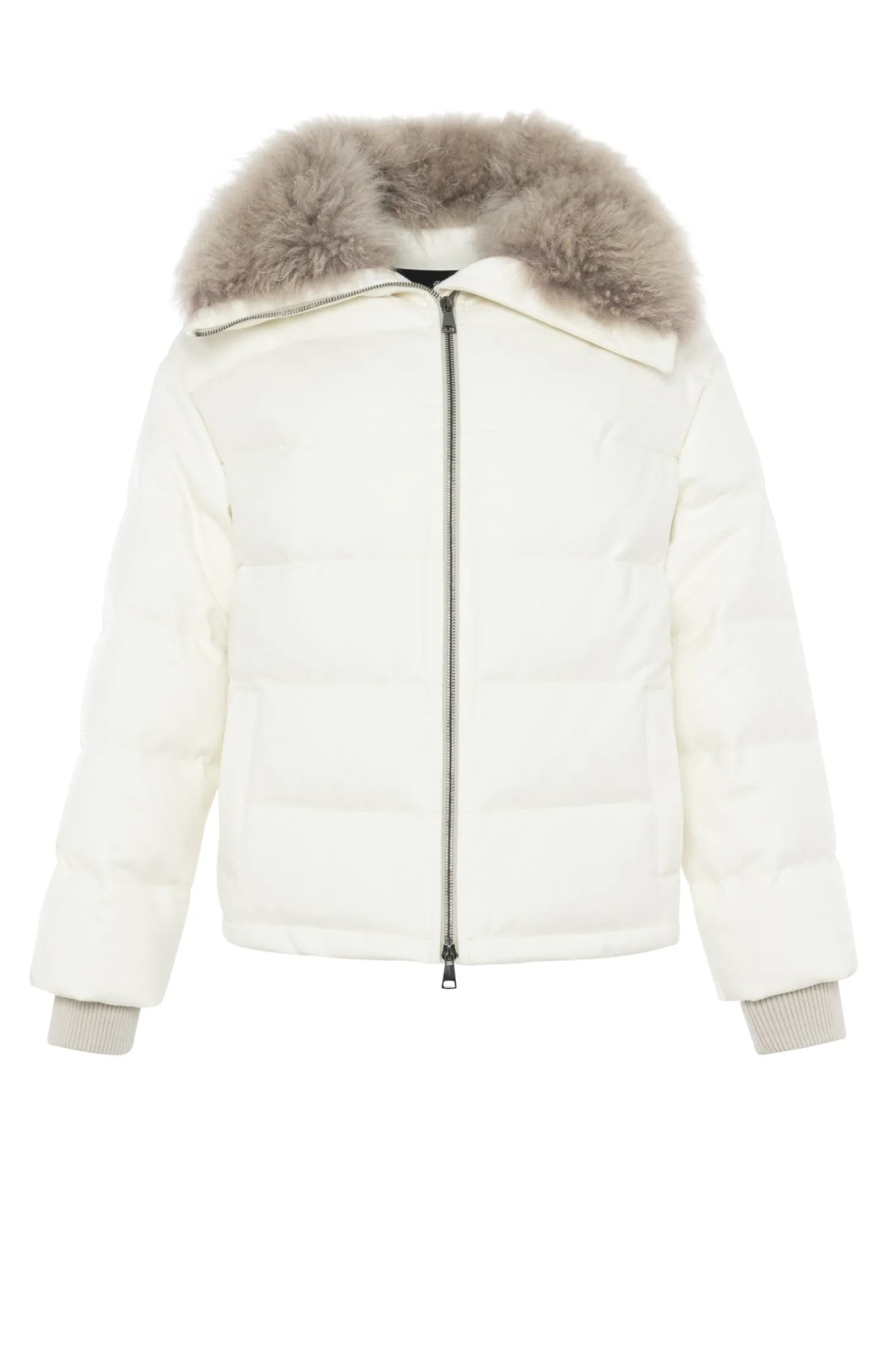Loro Piana Cashmere Down Jacket With Select Cashmere Goat Collar