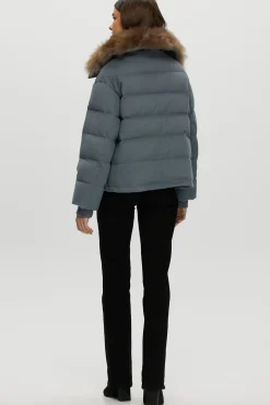 Loro Piana Cashmere Down Jacket With Select Cashmere Goat Collar