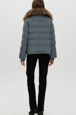 Loro Piana Cashmere Down Jacket With Select Cashmere Goat Collar