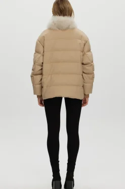 Loro Piana Cashmere Down Jacket With Select Cashmere Goat Trim