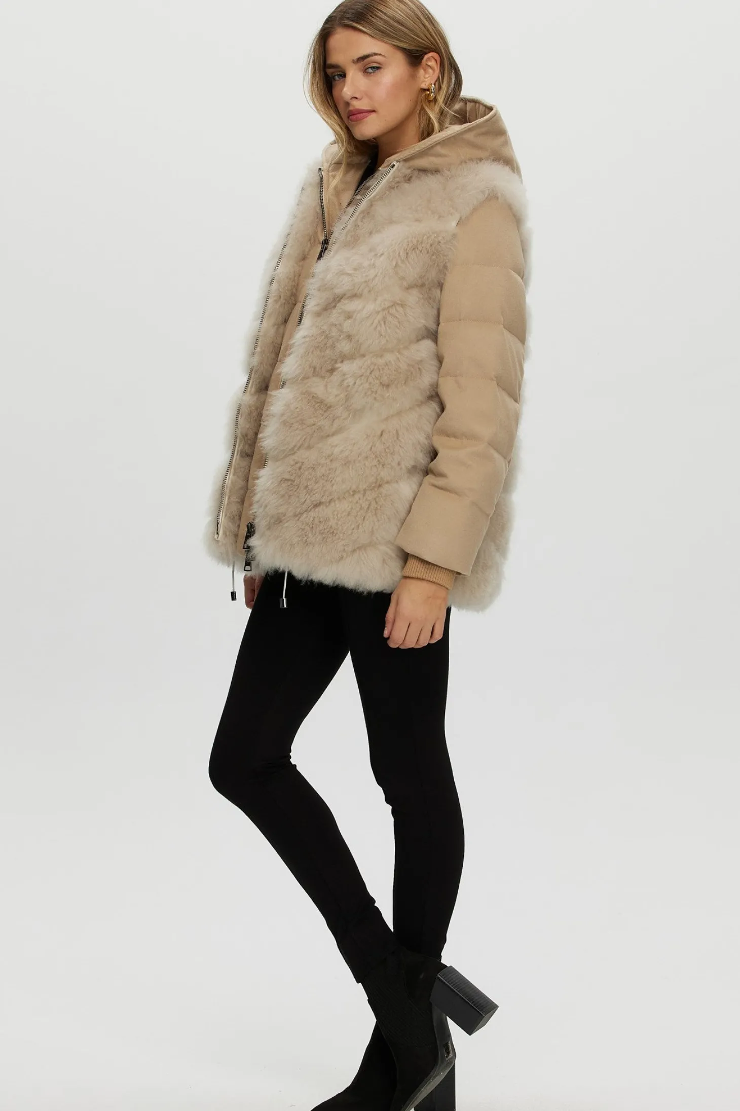 Loro Piana Cashmere Quilted Down Parka With Detachable Select Cashmere Goat Vest (2 Pcs)