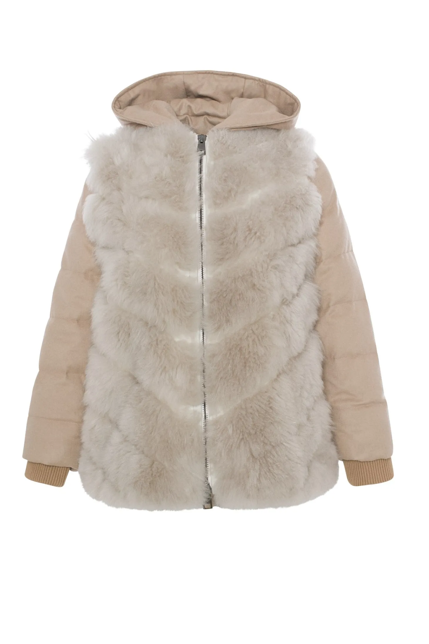 Loro Piana Cashmere Quilted Down Parka With Detachable Select Cashmere Goat Vest (2 Pcs)