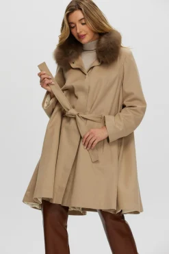 Loro Piana Cashmere Stroller With Select Cashmere Goat Collar, Belt