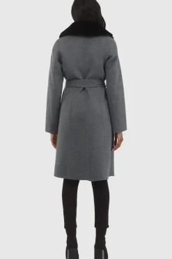 Loro Piana Wool Stroller With Detachable Select Shearling Lamb Collar