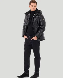 Men's Après-Ski Parka With Detachable Select Shearling Lamb Collar