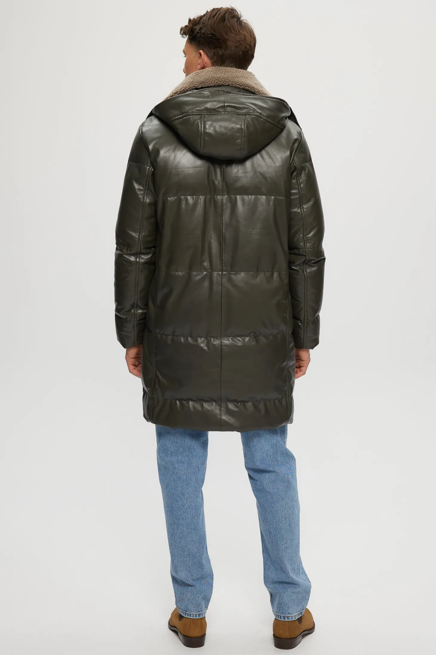 Men's Après-Ski Parka With Detachable Select Shearling Lamb Collar