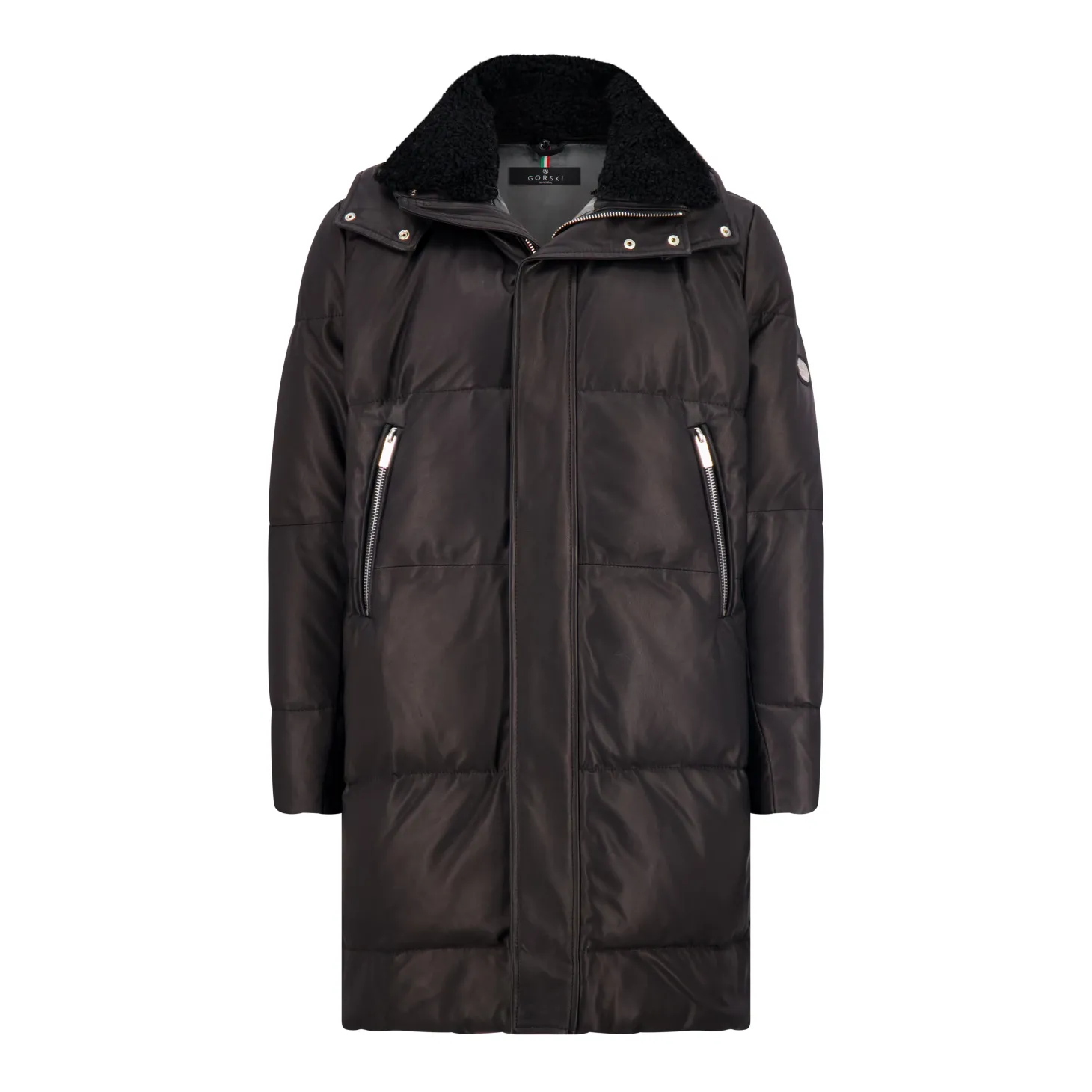Men's Après-Ski Parka With Detachable Select Shearling Lamb Collar