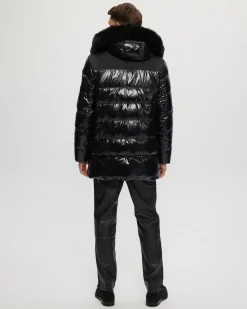 Men's Après-Ski Parka With Detachable Toscana Shearling Lamb Hood Trim