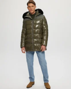 Men's Après-Ski Parka With Detachable Toscana Shearling Lamb Hood Trim