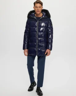 Men's Après-Ski Parka With Detachable Toscana Shearling Lamb Hood Trim