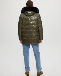 Men's Après-Ski Parka With Detachable Toscana Shearling Lamb Hood Trim