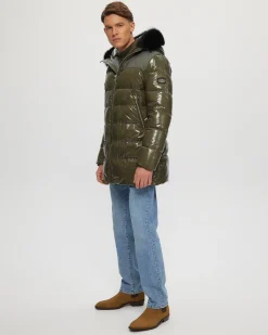 Men's Après-Ski Parka With Detachable Toscana Shearling Lamb Hood Trim