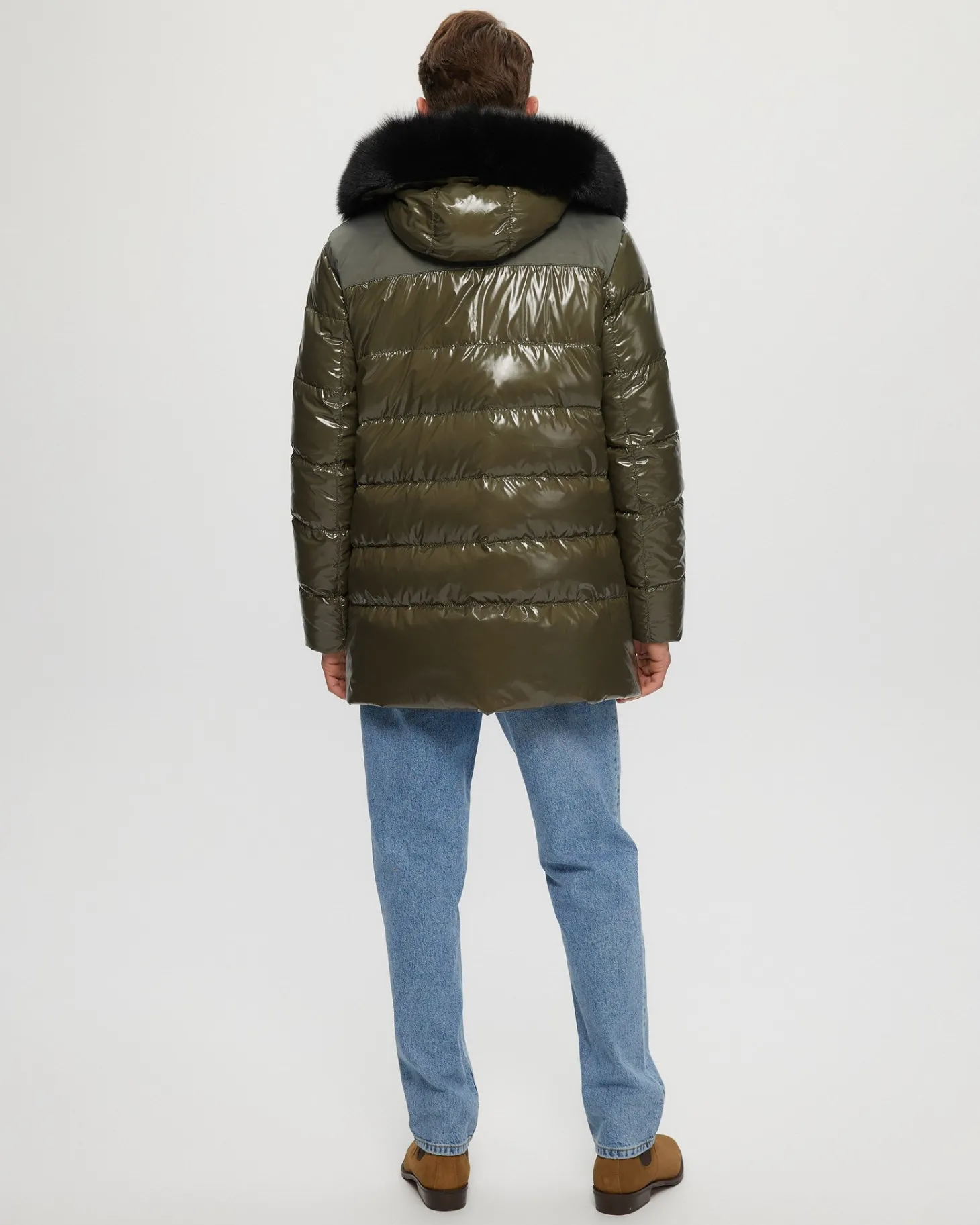 Men's Après-Ski Parka With Detachable Toscana Shearling Lamb Hood Trim