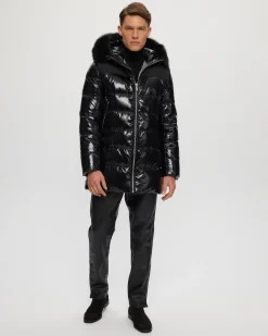 Men's Après-Ski Parka With Detachable Toscana Shearling Lamb Hood Trim