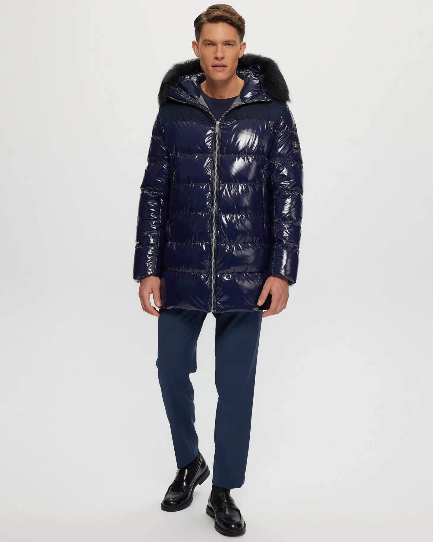 Men's Après-Ski Parka With Detachable Toscana Shearling Lamb Hood Trim