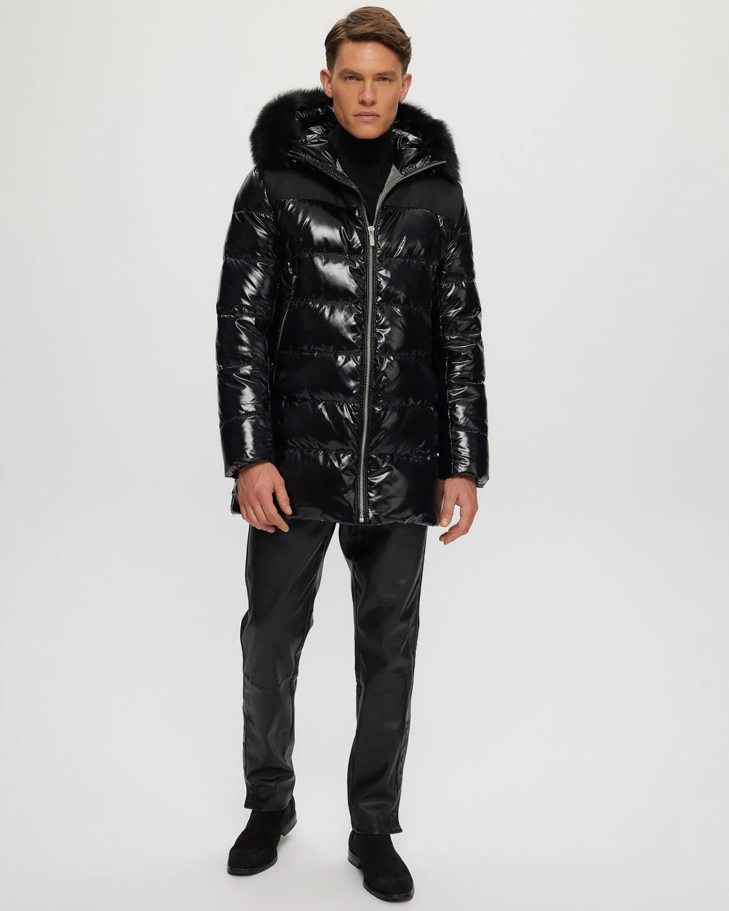 Men's Après-Ski Parka With Detachable Toscana Shearling Lamb Hood Trim