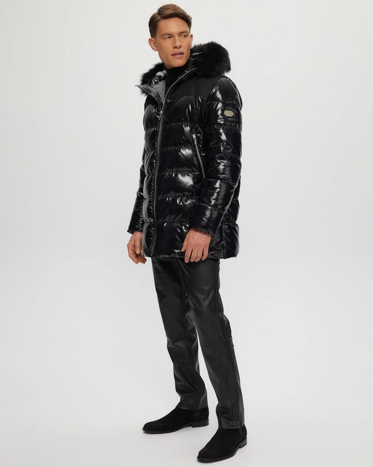 Men's Après-Ski Parka With Detachable Toscana Shearling Lamb Hood Trim