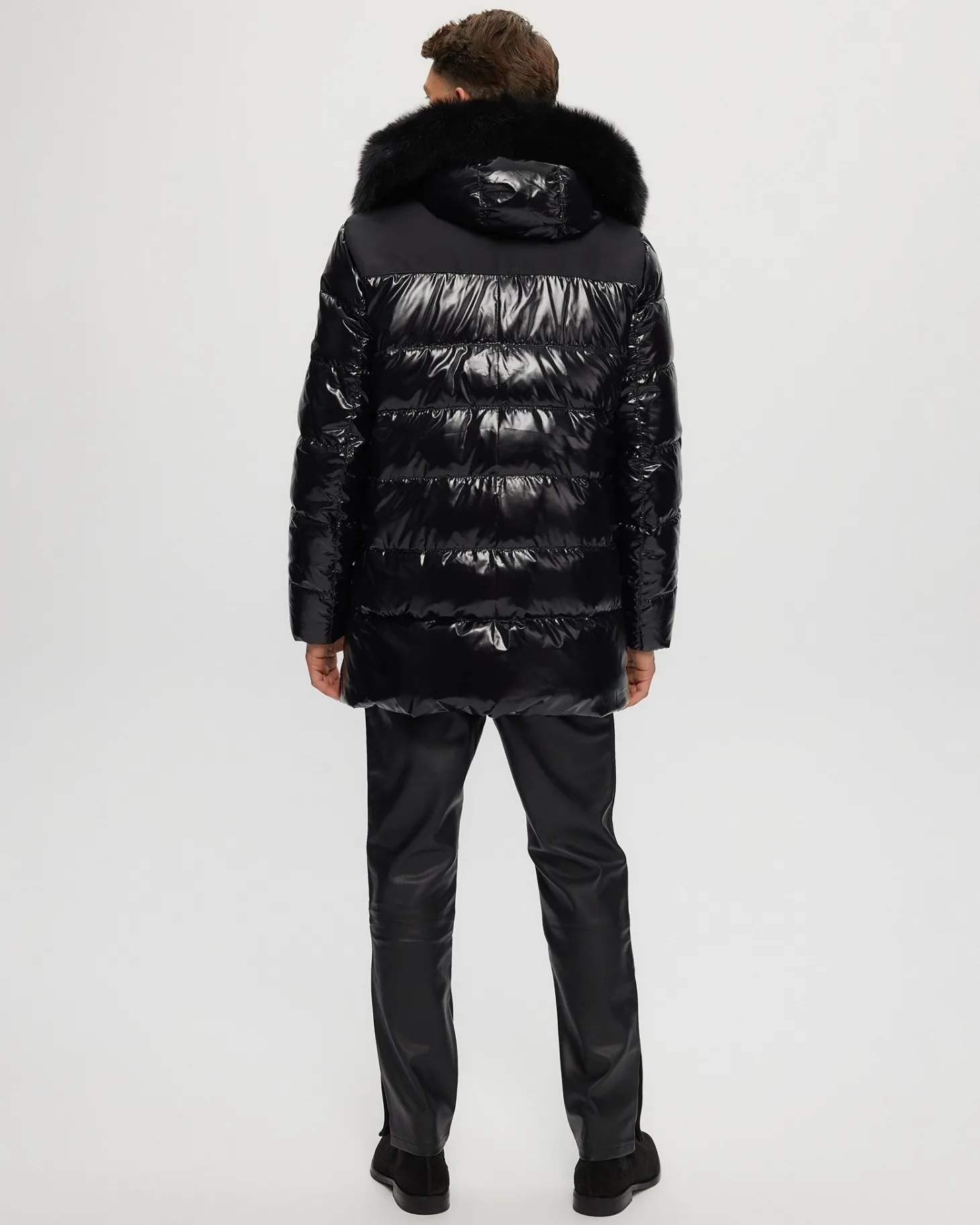 Men's Après-Ski Parka With Detachable Toscana Shearling Lamb Hood Trim