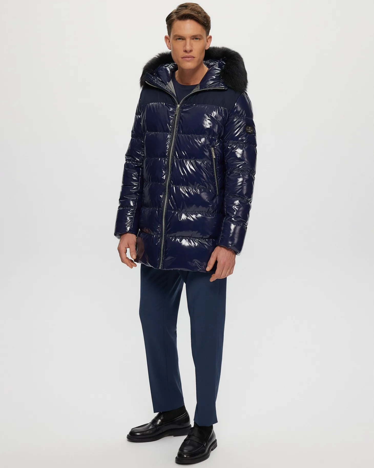 Men's Après-Ski Parka With Detachable Toscana Shearling Lamb Hood Trim