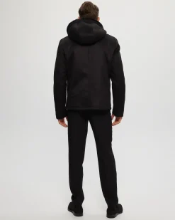 Men's Fabric Parka With Select Shearling Lamb Lining