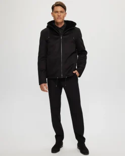 Men's Fabric Parka With Select Shearling Lamb Lining