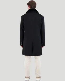 Men's Loro Piana Cashmere & Wool Stroller With Select Shearling Lamb Collar