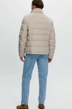 Men's Loro Piana Cashmere Quilted Down Jacket