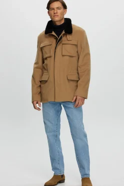 Men's Loro Piana Cashmere Jacket With Detachable Select Shearling Lamb Collar