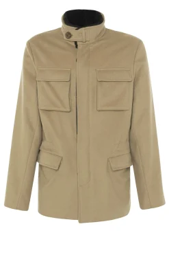 Men's Loro Piana Cashmere Jacket With Detachable Select Shearling Lamb Collar