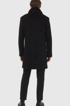 Men's Loro Piana Cashmere Short Coat With Detachable Select Shearling Lamb Collar