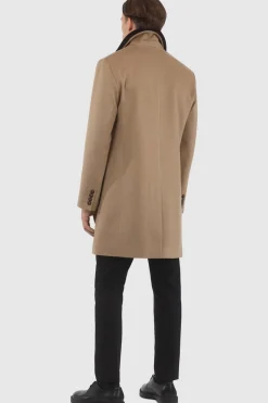 Men's Loro Piana Cashmere Short Coat With Detachable Select Shearling Lamb Collar