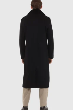 Men's Loro Piana Cashmere Coat With Detachable Select Shearling Lamb Collar