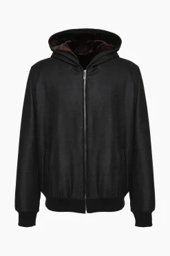 Men's Loro Piana Cashmere & Wool Jacket With Select Shearling Lamb Lining