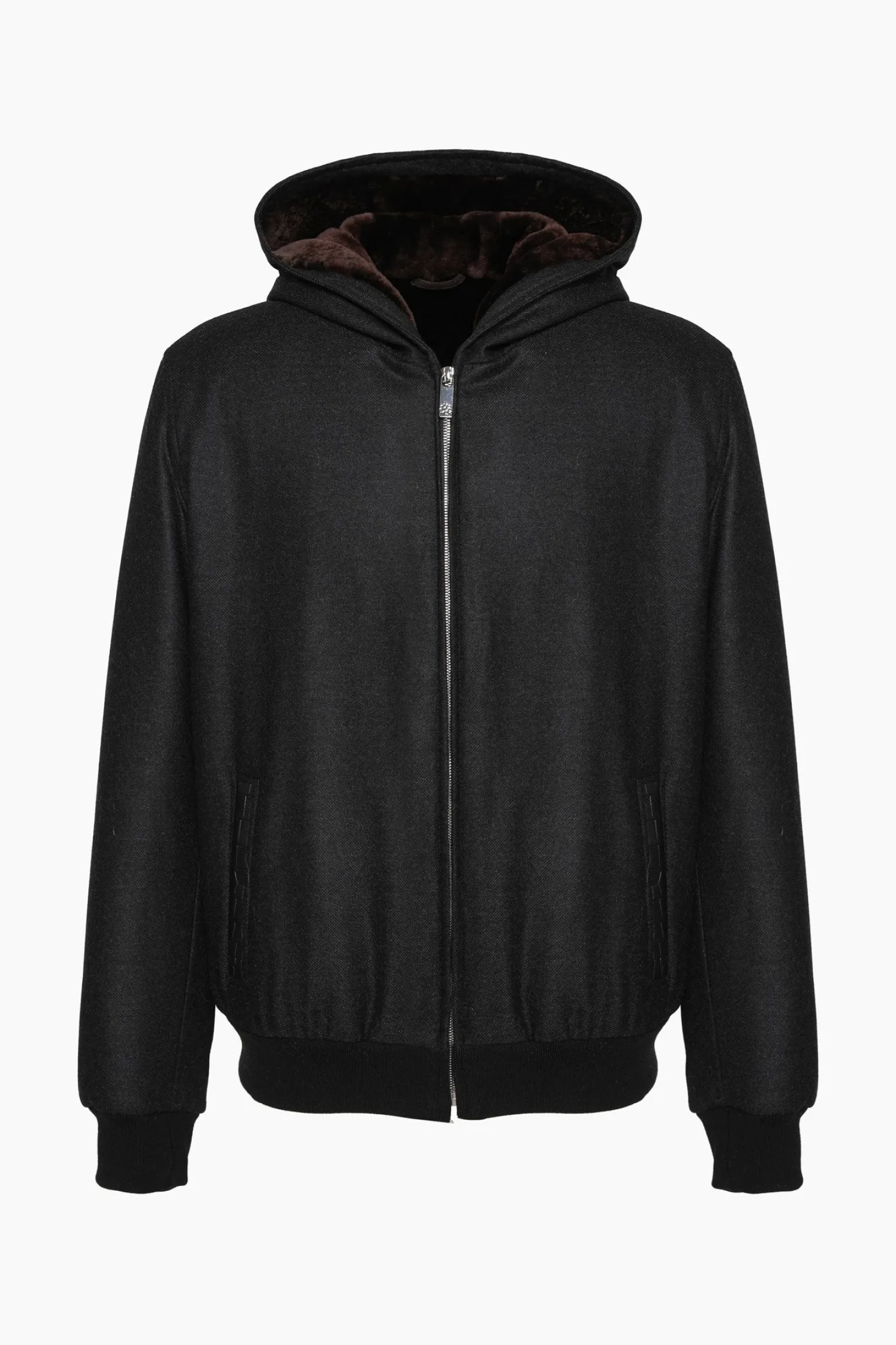 Men's Loro Piana Cashmere & Wool Jacket With Select Shearling Lamb Lining