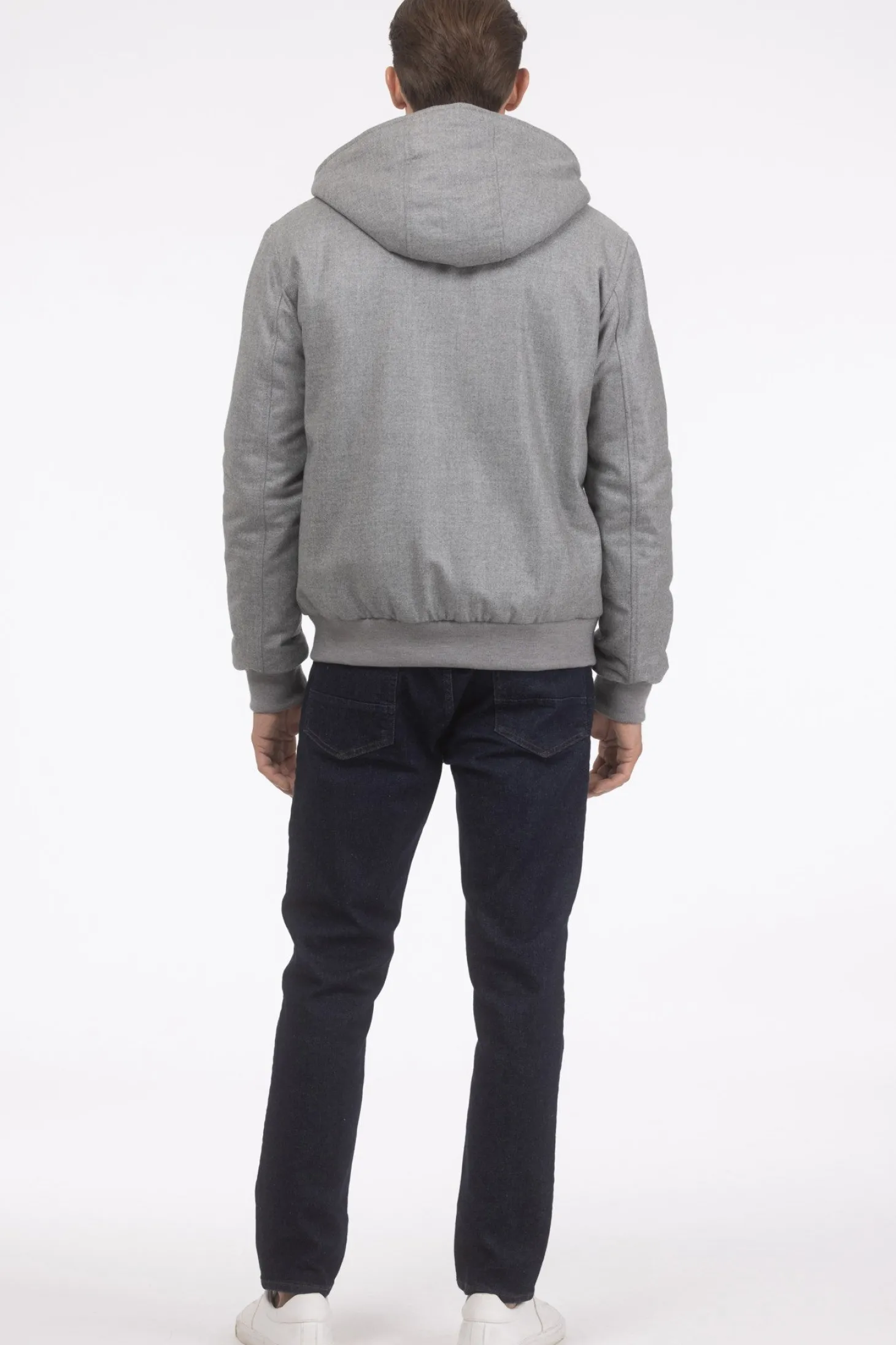 Men's Loro Piana Cashmere & Wool Jacket With Select Shearling Lamb Lining