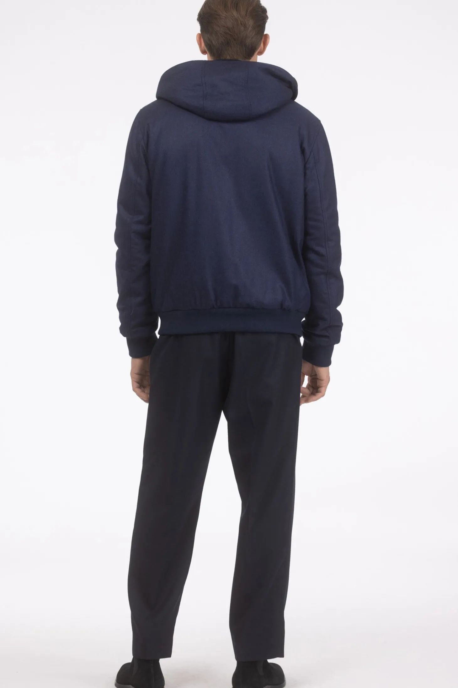 Men's Loro Piana Cashmere & Wool Jacket With Select Shearling Lamb Lining