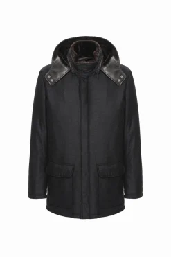 Men's Loro Piana Cashmere & Wool Parka With Select Shearling Lamb Lining