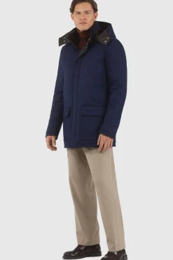 Men's Loro Piana Cashmere & Wool Parka With Select Shearling Lamb Lining